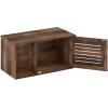 Furinno Peli Top Opening Litter Box Enclosure, Columbia Walnut(Rustic Brown)