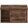 Furinno Peli Top Opening Litter Box Enclosure, Columbia Walnut(Rustic Brown)