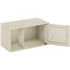 Furinno Peli Top Opening Litter Box Enclosure, Columbia Walnut(White Wash)
