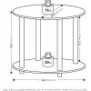 Furinno Simple Design Coffee Table, French Oak Grey/Black(Amber Pine)