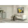 Furinno Simple Design Coffee Table, French Oak Grey/Black(Columbia Walnut/Black)
