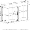 Furinno Simple Design Coffee Table, French Oak Grey/Black(French Oak/Black)