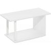 Furinno Simple Design Coffee Table, French Oak Grey/Black(White/White)