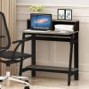 Furinno Simplistic A Frame Computer Desk, Black/French Oak Grey(Black/French Oak Grey)