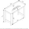 Furinno Simplistic A Frame Computer Desk, Black/French Oak Grey(Blackwood)
