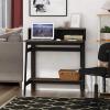 Furinno Simplistic A Frame Computer Desk, Black/French Oak Grey(Columbia Walnut)