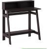 Furinno Simplistic A Frame Computer Desk, Black/French Oak Grey(Dark Walnut)