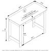 Furinno Simplistic A Frame Computer Desk, Black/French Oak Grey(Darkwood)