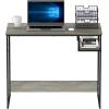 Furinno Simplistic A Frame Computer Desk, Black/French Oak Grey(French Oak Grey)