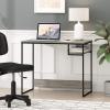Furinno Simplistic A Frame Computer Desk, Black/French Oak Grey(French Oak Grey)