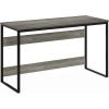 Furinno Simplistic A Frame Computer Desk, Black/French Oak Grey(Grey Oak)