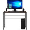 Furinno Simplistic A Frame Computer Desk, Black/French Oak Grey(Rustic Oak/Black)