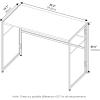 Furinno Simplistic A Frame Computer Desk, Black/French Oak Grey(Rustic Oak/Black)