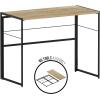 Furinno Simplistic A Frame Computer Desk, Black/French Oak Grey(Sonoma Oak/Black)
