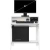 Furinno Simplistic A Frame Computer Desk, Black/French Oak Grey(White)