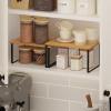 Furinno TURN-N-TUBE Corner Shelf, 5-Tier Corner Bookshelf, Open Storage Shelves, for Organization and Storage, Living Room, Home Office, Garage, Bedroom, Espresso(Beech/Black)