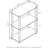 Furinno TURN-N-TUBE Corner Shelf, 5-Tier Corner Bookshelf, Open Storage Shelves, for Organization and Storage, Living Room, Home Office, Garage, Bedroom, Espresso(Dark Cherry/Black)