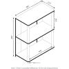 Furinno TURN-N-TUBE Corner Shelf, 5-Tier Corner Bookshelf, Open Storage Shelves, for Organization and Storage, Living Room, Home Office, Garage, Bedroom, Espresso(White Oak/Stainless Steel)