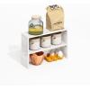 Furinno TURN-N-TUBE Corner Shelf, 5-Tier Corner Bookshelf, Open Storage Shelves, for Organization and Storage, Living Room, Home Office, Garage, Bedroom, Espresso(Light Marble)
