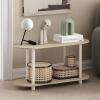 Furinno TURN-N-TUBE Corner Shelf, 5-Tier Corner Bookshelf, Open Storage Shelves, for Organization and Storage, Living Room, Home Office, Garage, Bedroom, Espresso(Bauhaus Oak/Beige)