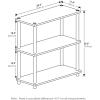 Furinno TURN-N-TUBE Corner Shelf, 5-Tier Corner Bookshelf, Open Storage Shelves, for Organization and Storage, Living Room, Home Office, Garage, Bedroom, Espresso(Columbia Walnut)