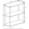 Furinno TURN-N-TUBE Corner Shelf, 5-Tier Corner Bookshelf, Open Storage Shelves, for Organization and Storage, Living Room, Home Office, Garage, Bedroom, Espresso(Light Blue/White)