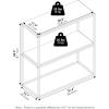 Furinno TURN-N-TUBE Corner Shelf, 5-Tier Corner Bookshelf, Open Storage Shelves, for Organization and Storage, Living Room, Home Office, Garage, Bedroom, Espresso(Solid White/White)
