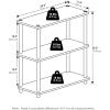 Furinno TURN-N-TUBE Corner Shelf, 5-Tier Corner Bookshelf, Open Storage Shelves, for Organization and Storage, Living Room, Home Office, Garage, Bedroom, Espresso(Sage Green/Black)