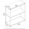 Furinno TURN-N-TUBE Corner Shelf, 5-Tier Corner Bookshelf, Open Storage Shelves, for Organization and Storage, Living Room, Home Office, Garage, Bedroom, Espresso(French Oak Grey)