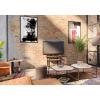 Furinno Turn-N-Tube No Tools 3-Tier Entertainment Center TV Stand for TV up to 32 Inch, Plastic Round Tubes, Espresso/black(Columbia Walnut/Black)