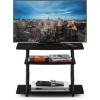 Furinno Turn-N-Tube No Tools 3-Tier Entertainment Center TV Stand for TV up to 32 Inch, Plastic Round Tubes, Espresso/black(Espresso/Black)