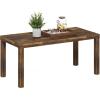 Furinno CLASSIC Coffee Table, Modern Rectangle Coffee Table with 1.8″ Triple Thick Tabletop, Side Table, Toolless Assembly, for Living Room, Home Office, White(Amber Pine)