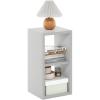 Furinno CUBICLE Book Shelf, 6-Cube Bookshelf, Extra Thick Frame Horizontally & Vertically Reversible Bookcase with Open Back, 14.6″ x 44″ x 30″, for Living Room, Bedroom, Home Office, Light Grey(Light Grey)