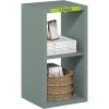 Furinno CUBICLE Book Shelf, 6-Cube Bookshelf, Extra Thick Frame Horizontally & Vertically Reversible Bookcase with Open Back, 14.6″ x 44″ x 30″, for Living Room, Bedroom, Home Office, Light Grey(Sage Green)