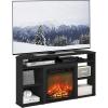 Furinno Classic 70 Inch TV Stand with Fireplace, Americano(Americano)