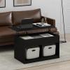 Furinno Jensen Lift Top Coffee Table, Americano(Dark Americano)