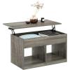 Furinno Jensen Lift Top Coffee Table, Americano(French Oak Grey)