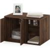 Furinno Peli Top Opening Litter Box Enclosure, Columbia Walnut(Columbia Walnut)