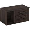 Furinno Peli Top Opening Litter Box Enclosure, Columbia Walnut(Ebony)