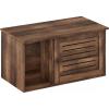 Furinno Peli Top Opening Litter Box Enclosure, Columbia Walnut(Rustic Brown)