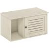 Furinno Peli Top Opening Litter Box Enclosure, Columbia Walnut(White Wash)