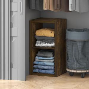 Furinno Cubic Closet Organizers and Storage, 5-Cube Closet Organizer, Open Shelf Closet Storage, Extra Thick Frame for Wardrobe, Bedroom, Living Room, White(Amber Pine)