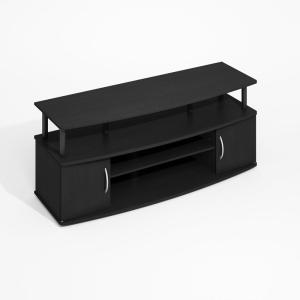 Furinno JAYA TV Stand for TVs up to 50 Inch with Open Storage, Blackwood(Darkwood)