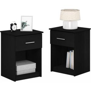 Furinno Jensen Lift Top Nightstand, Americano(Americano)
