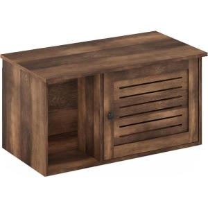 Furinno Peli Top Opening Litter Box Enclosure, Columbia Walnut(Rustic Brown)