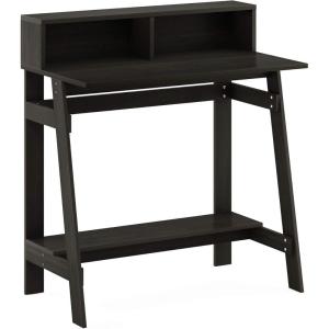 Furinno Simplistic A Frame Computer Desk, Black/French Oak Grey(Espresso)