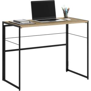 Furinno Simplistic A Frame Computer Desk, Black/French Oak Grey(Sonoma Oak/Black)
