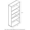FURINNO Jaya 4-Tier Multimedia Storage Tower, Espresso