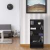 FURINNO Jaya 4-Tier Multimedia Storage Tower, Espresso