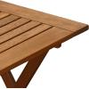 FURINNO Tioman Hardwood Patio Furniture Set C 3 Piece Bistro Set, Natural(Set C)